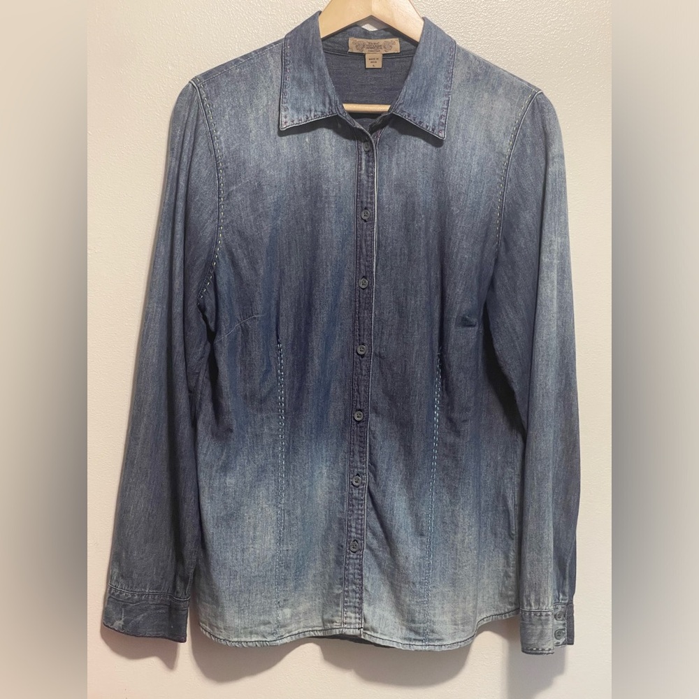 Nine West denim button down
